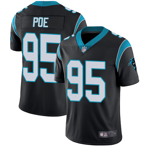 Carolina Panthers Limited Black Youth Dontari Poe Home Jersey NFL Football #95 Vapor Untouchable->youth nfl jersey->Youth Jersey